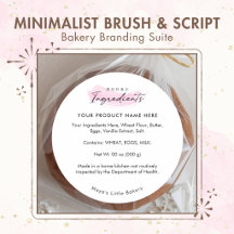 Minimalist Brush＆Script Bakery Branding Suite