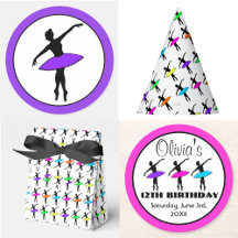 Neon Ballerina Silhouette Ballet Party Collection