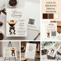 Love Is Brewing   Café Espresso Bridal Shower