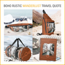 Boho Rustic Wanderlust Travel Quote