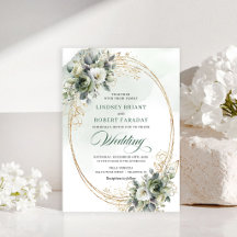 Modern Greenery and Gold Wedding 245W