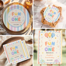 Colorful, Playful It's Fun to be ONE birthday