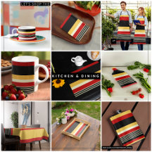 Red, Yellow and Black Uniform Stripes