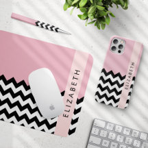 Black Zigzag, Pink - Home Decor Collection