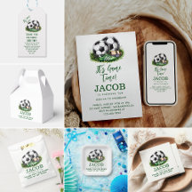 Navy green Soccer Kids Watercolor