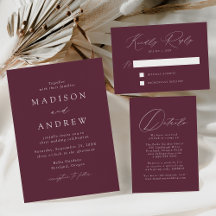 Modern Elegance Purple Wedding Collection