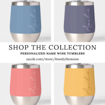 Personalized Name Wine Tumblers