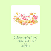Women's Day sticker collection 