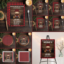 Chop Chop! Rustic Lumberjack Flannel Baby Shower 