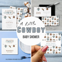 A Little Cowboy is on the Way Baby Shower
