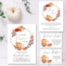 Autumn Terracotta Pumpkin Baby Shower