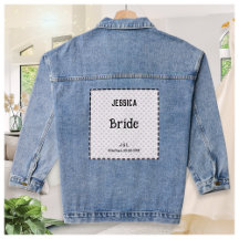 Denim Jackets for Brides & Wedding Bridal Party