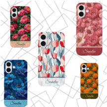 Cute Floral Customizable Name Iphone Cases For All