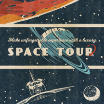 Retro space posters