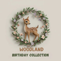 Little Spotted Deer Woodland Birthday Party (Boys 