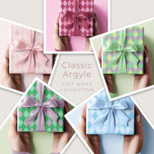 Classic Argyle Gift Wrap
