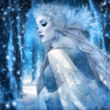 Frozen Snow Queen in Winter Wonderland