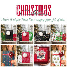 Modern & Elegant Festive Christmas Wrapping papers