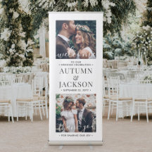 Wedding Welcome Signs & Reception Photo Backdrops