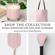 Minimal Personalized Pink Gifts, Home, Accessories