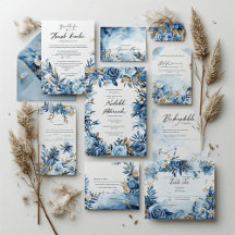 Elegant Floral Wedding Invitations & Stationery