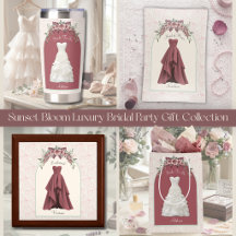 Sunset Bloom Luxury Bridal Party Gift Collection