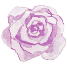 Purple Watercolor Rose Wedding Collection
