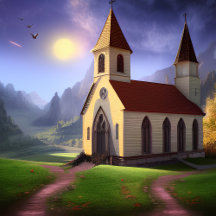 Church Fantasy Art Jigsaw Puzzles