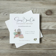 Coffee Shop Bakery Retro Quirky Business Set