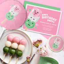 Kawaii Hanami Dango Birthday Party