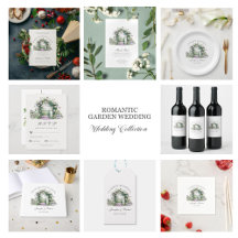 Romantic Garden Wedding Floral Arch Fountain