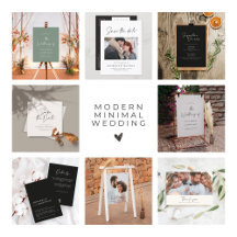 Modern Minimal Simple Elegant  Wedding Collection