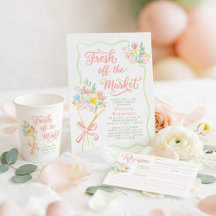 Pastel Flowers Fresh Off The Market Bridal Shower