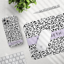 Snow Leopard, Purple - Home Decor Collection