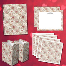 Vintage Frilled Heart Rose