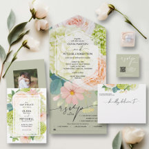FLORAL ON SAGE GREEN WEDDING COLLECTION