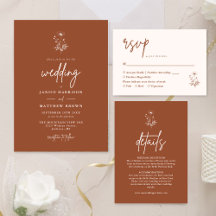 Wildflower Terracotta Wedding Collection