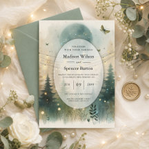 Whimsical Pine Forest Fairy Lights Wedding Suite