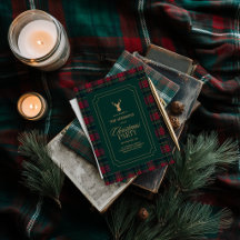 Elegant Tartan Plaid Family Christmas Holiday