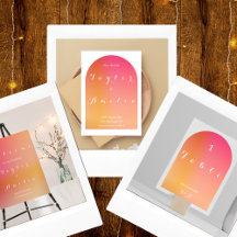 Wedding Modern Boho Arch Sunset Ombre