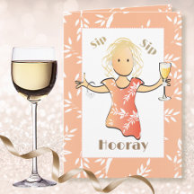 Funny 50th Female Cartoon Cute Birthday Cards* 