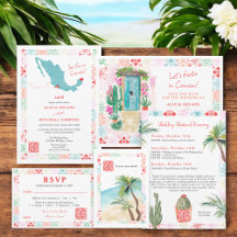Tropical Mexico Cancun destination wedding 
