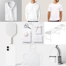 White Classic Plain And Simple Solid Color