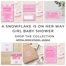 A Snowflake is on her way Baby Girl Shower