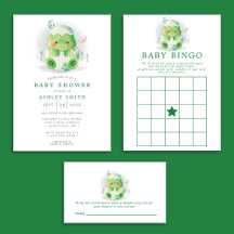 Dinosaur Egg Watercolor Baby Shower Collection