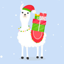 Festive Llama Christmas