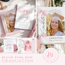 Pink Bow Graduation