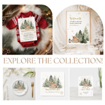 Baby Cold Outside Rustic Deer Winter Baby Shower