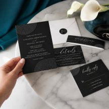 Geometric Line Art Wedding