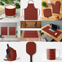 Deep Red Autumn Fall Season Solid Color